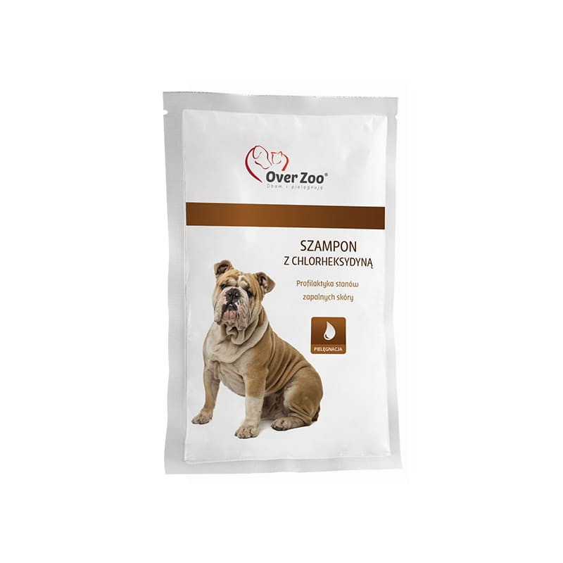 OVER ZOO Szampon z chlorheksydyną psy/koty 20 ml