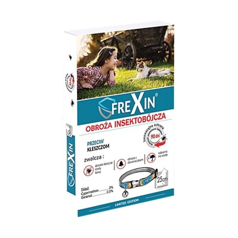 Frexin obroża insektobójcza dla KOTA 25cm +GRATIS
