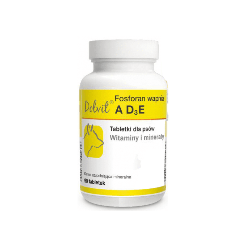 DOLFOS Dolvit Fosforan wapnia AD3E - dla psa 90 tabletek