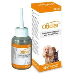 BIOWET Oticlar - preparat do czyszczenia uszu pies/kot 50 ml
